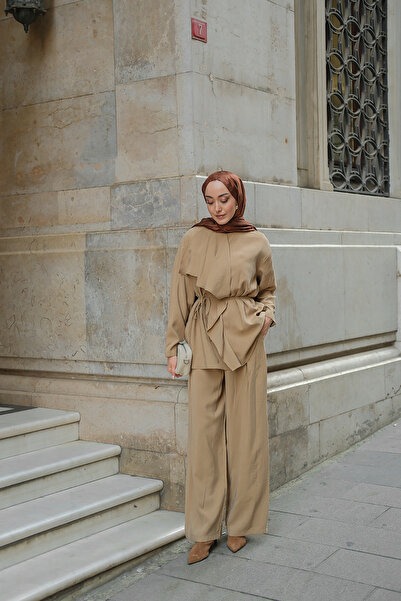 LOCCO Costum din două piese pentru femei, cu îmbrăcăminte din față, din nurcă