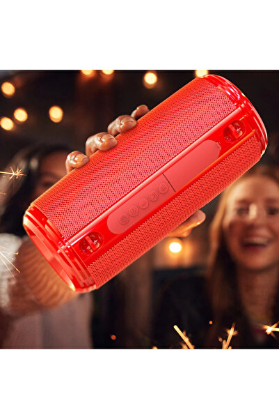 Borofone BR13 Portable Wireless Bluetooth 5.0 Speaker 10W, 1200mAh, 4h Playback - Red
