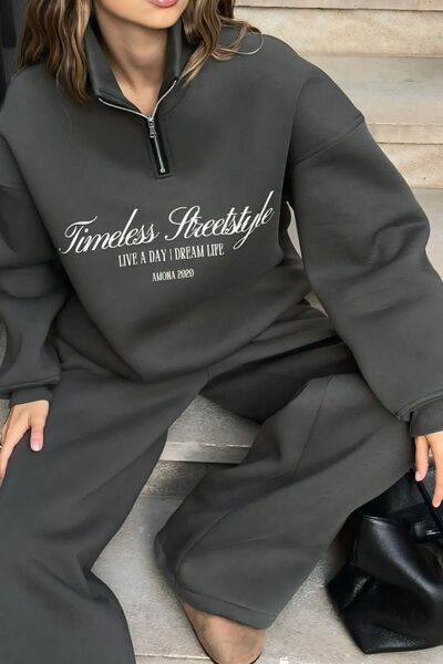 Fashiontayt Zipped 3-Ply Bottom Top Set