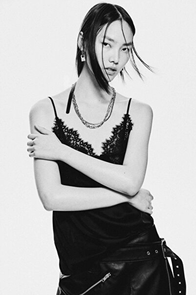 H&M Lace-detail strappy top