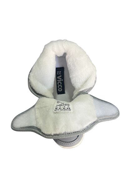 Vicco Unisex Kız Erkek Çocuk Kışlık Kürklü Cırt Cırtlı Anatomik Taban Kar Botu