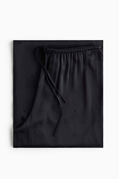 H&M Embellished satin pyjama bottoms