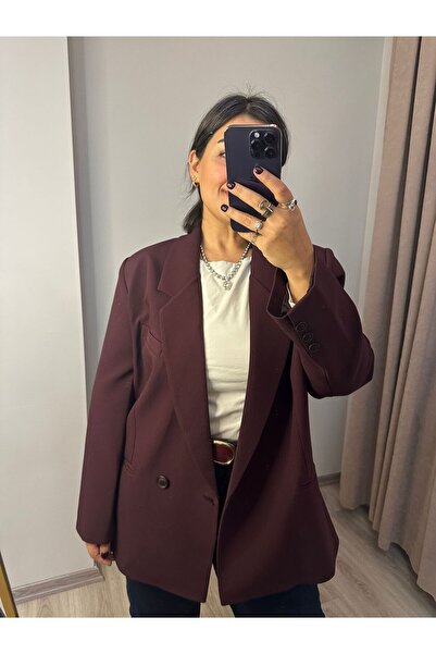 HERAVEGA BOUTİQUE VİŞNE BORDO BLAZER CEKET