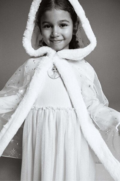 H&M Motif-detail tulle dress