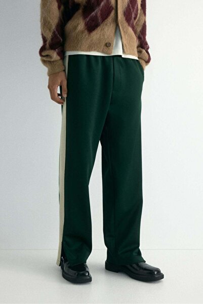 H&M Relaxed Fit Sweatpants with side stripes