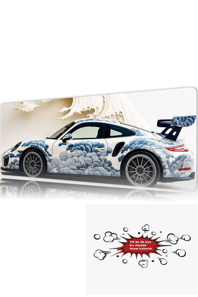 urzuva Araba Modelleri 90x40 4MM Kalınlık Premium Gaming oyuncu mousepad, Ant...