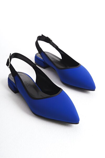 FEMME Дамски обувки с отворена пета и заострени върхове Julia Blue