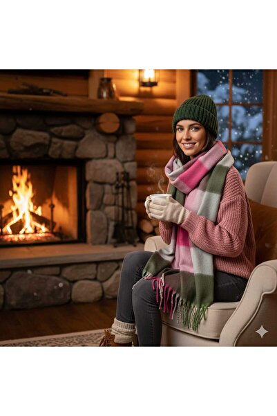 Tradinyom Soft and Warm Feminine Knitwear Neck Scarf in Fashionable Colors – for a Cozy Winter