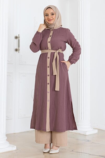 Modamihram Set cu glugă și nasturi Dusty Rose MSW19238-1