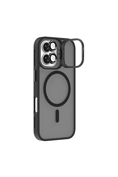 Caseji حافظة هاتف نيفادا متوافقة مع آيفون 17 مع حامل معدني وزر وغطاء عدسة غير...