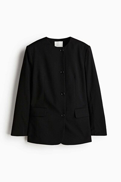 H&M Collarless blazer