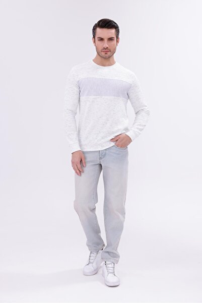 yakamor Men's Zero Collar Front Parted Sweat