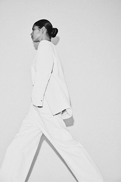 H&M Collarless blazer