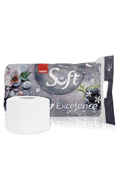 Sano Hartie igienica Sano, 4 straturi, Excelence, 8 buc/set