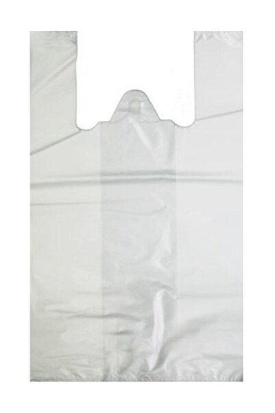 Ecoflex Beyaz Baskısız Atlet Poşet Büyük Boy Poşet 1 Kg Poşet Manav Market