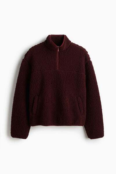 H&M Zip-top teddy sweatshirt
