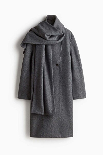 H&M Scarf-detail coat