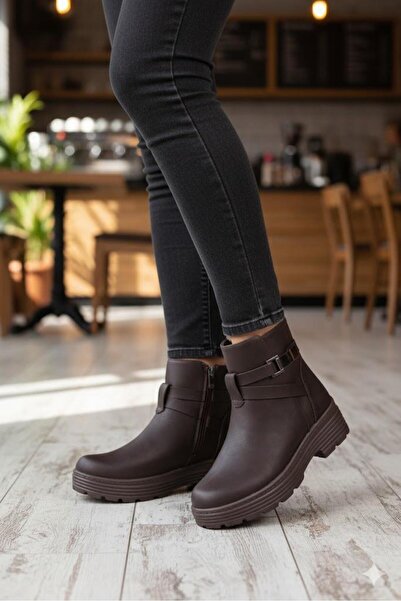 fort 1186 Comfortable Warm Lining Non-Slip Sole Zippered Women's Boots