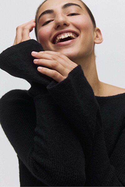 H&M Flounced rib-knit dress