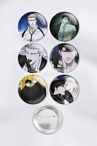 ZipZap مجموعة زينة حقائب شوتلاين جيك جيلان شينجون مون مانهوا مع دبابيس وأزرار...