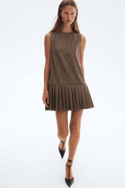 H&M Pleated-skirt mini dress