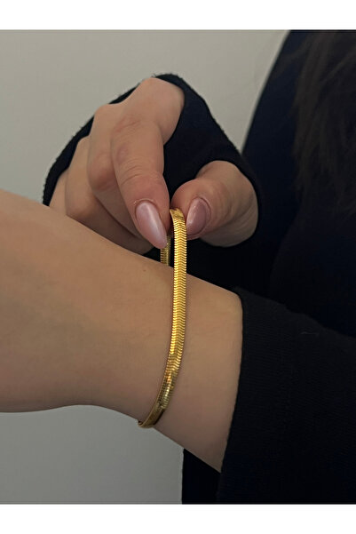 Kuyumcum Kalın Balıksırtı Bileklik