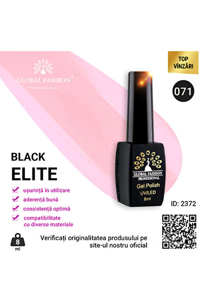 global fashion Oja semipermanenta BLACK ELITE, 8 ml, 071
