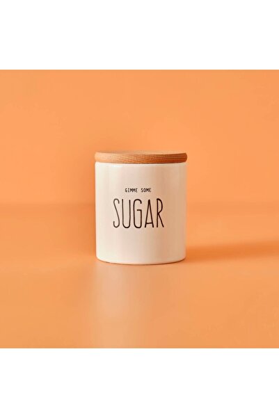 Bella Maison Sugar Ceramic Storage Container White (9X7.5 cm)