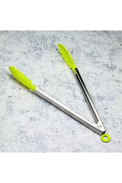 Kinghoff Kitchen tongs, stainless steel-silicone, green,