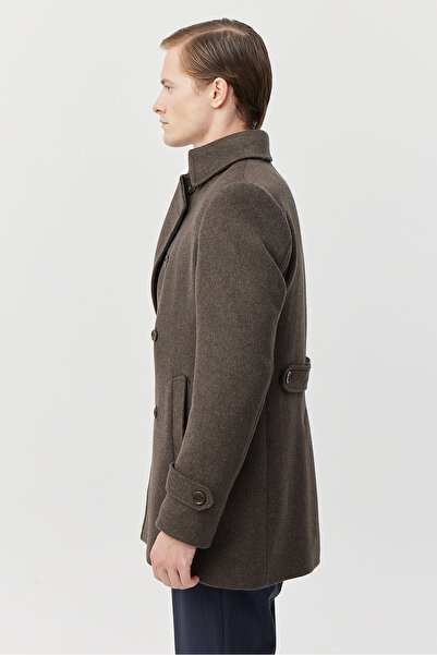 PAULMARK Men's Waist Detailed Short Coat