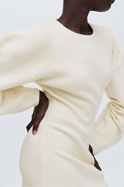 H&M Viscose-blend rib-knit dress