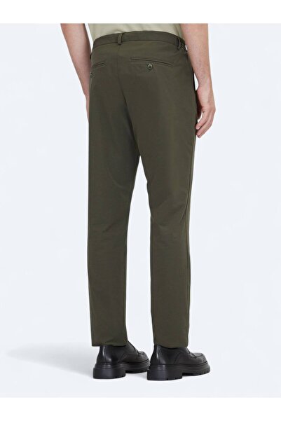Kip Khaki Woven Jogging Fit Casual Pants