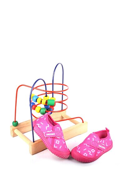 GEZER 02733 Baby Girl Winter Velcro Daily School Nursery Slippers Shoes