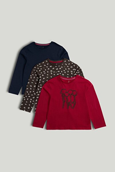 MOTHERCARE 3 Pack Long-Sleeved T-Shirts