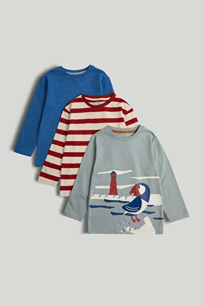 MOTHERCARE 3 Pack Long-Sleeved T-Shirts