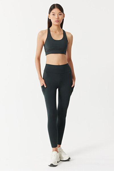 PAULMARK Leggings de damă cu detalii de buzunar