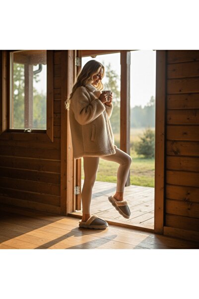 OEM Fluffy and warm slippers for women, A-816