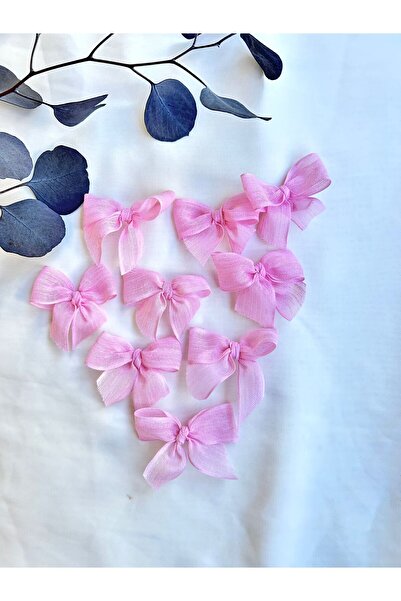 La Vie شريط كتان جاهز على شكل فيونكة باللون الوردي 30 قطعة