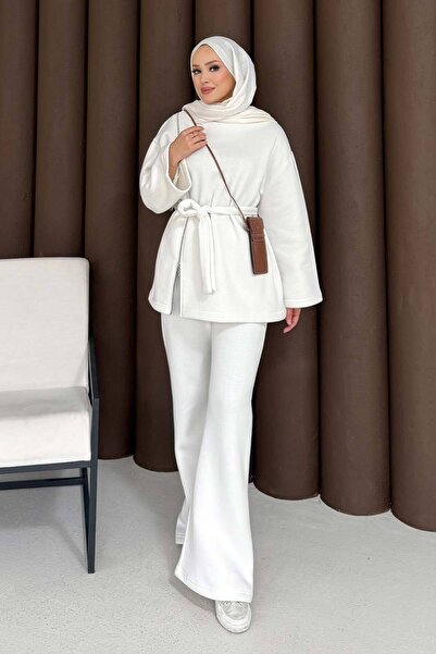 Melike Tatar Zipper Detailed Three Thread Suit 76-5503