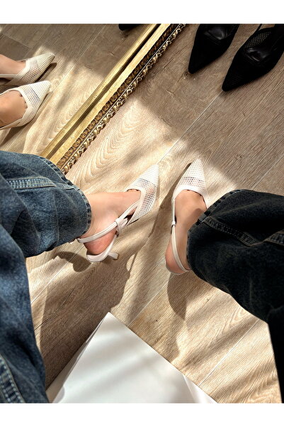 labor Selection File Detail Pointed Toe Heeled Shoes Heel 7 cm