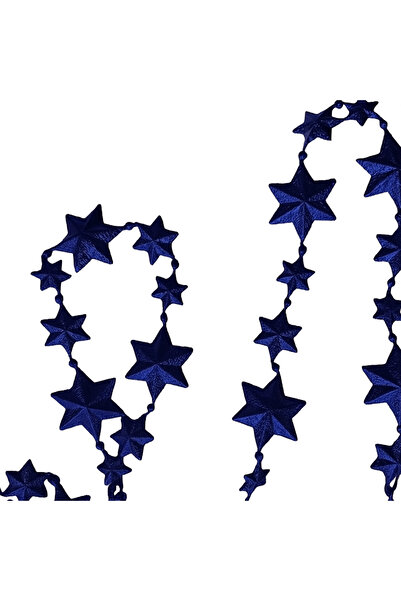 wei inox Ghirlanda brad, model stea, plastic, albastru, 2.7 m