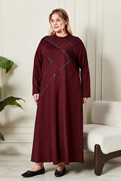 Ferace Women's Plus Size Crystal Combed Cotton Dress