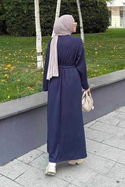 lamelif Φόρεμα με λεπτομέρεια στον ιμάντα σε μπλε ναυτικό