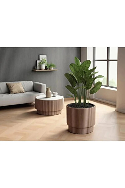 BiDünya Vega Model Büyük Dekoratif Modern Saksı Ve Vazo 30 Lt ( 36.6 Cm X 36....