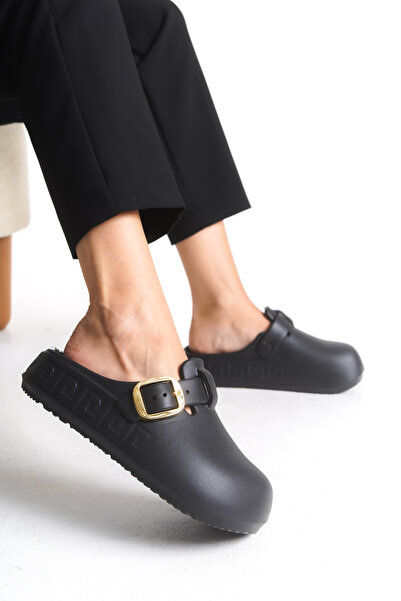 Riccon Women's Slippers with Fur Inside 001233 Black