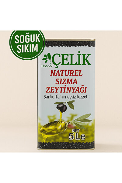 Çelik 5 Lt Soğuk Sıkım 2025 Yeni Mahsül Naturel Sızma Zeytinyağı