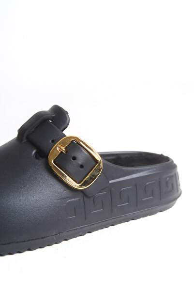 Riccon Women's Slippers with Fur Inside 001233 Black