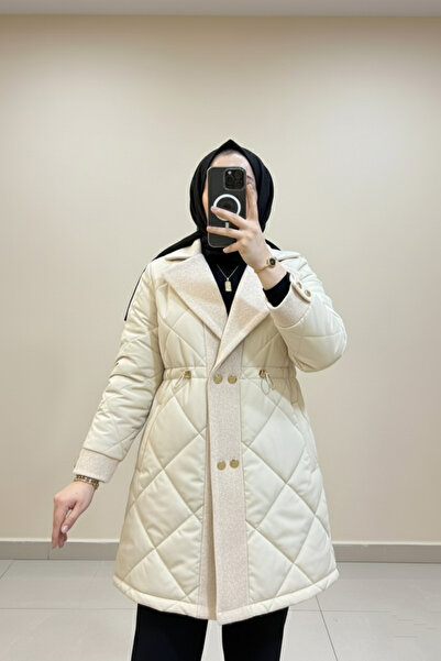 Safgiyim44 Premium Jacket with Stamp Detail Cream