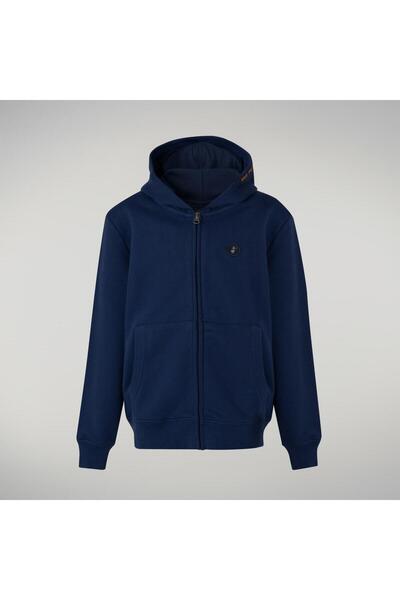 SAVE THE DUCK Çocuk Fermuarlı Sweatshirt Mavi - Gage