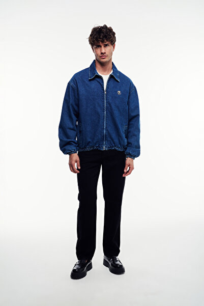 2512 Clothing Zippered Denim Jacket Jeans Coat Streetwear Washed Transitional